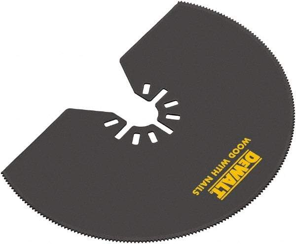 DeWALT - Semicircle Rotary Tool Blade - UNIVERSAL FITMENT, For Use on All Major Brands (no Adapter Required) - USA Tool & Supply