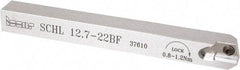Iscar - SCH, External, Left Hand, 0.315" Max Depth of Cut, 0.02 to 0.098" Groove Width, Indexable Grooving Tool Holder - SCIL 22, SCIR 22 Insert Compatibility, 1/2" Shank Height, 1/2" Shank Width, 4.921" OAL - USA Tool & Supply