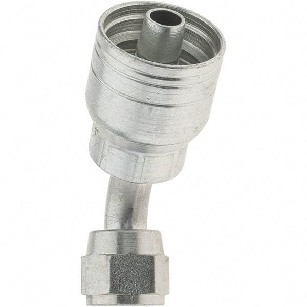 Value Collection - 9/16-18 JIC Steel Hydraulic Hose Female 37° Swivel Elbow - -6 Hose Size, 3/8" Hose Diam, Series TTC - USA Tool & Supply