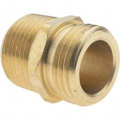 Value Collection - 3/4 x 3/4 Garden Hose Adapter - Brass, Male Hose to Male Pipe Connector - USA Tool & Supply