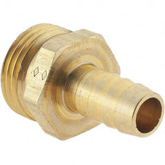 Value Collection - 3/4 x 1/2 Garden Hose Adapter - Brass, Hose Barb Connector - USA Tool & Supply