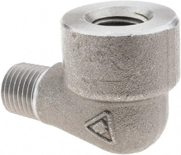 Value Collection - Size 1/4", Class 3,000, Forged Carbon Steel Black Pipe 90° Street Elbow - NPT End Connection - USA Tool & Supply