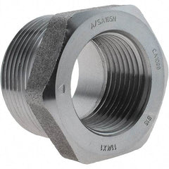 Value Collection - Size 1-1/4 x 1", Class 3,000, Forged Carbon Steel Black Pipe Bushing - NPT End Connection - USA Tool & Supply