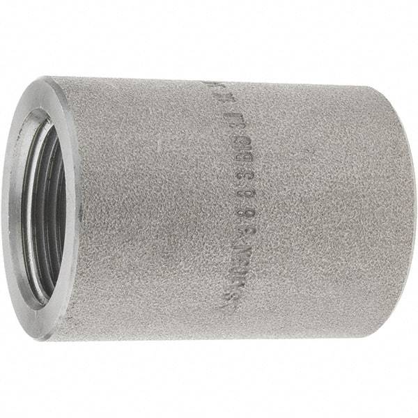 Value Collection - Size 1 x 3/4", Steel Black Pipe Reducing Coupling - 3,000 psi, Threaded (NPT) End Connection - USA Tool & Supply