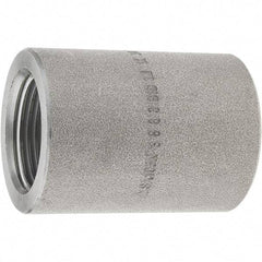 Value Collection - Size 1 x 3/4", Steel Black Pipe Reducing Coupling - 3,000 psi, Threaded (NPT) End Connection - USA Tool & Supply