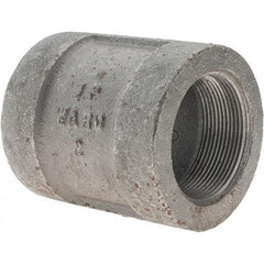 Value Collection - Size 2", Class 300, Malleable Iron Black Pipe Coupling - 300 psi, Threaded End Connection - USA Tool & Supply