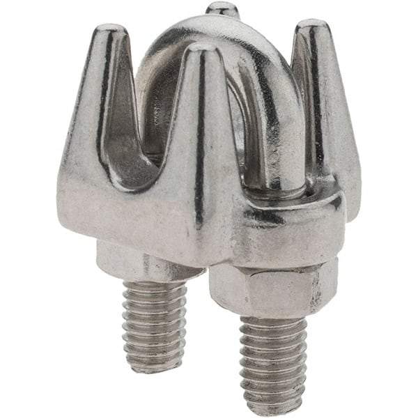 Value Collection - 1/4" Wire Rope Clips - Stainless Steel - USA Tool & Supply