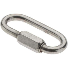 Value Collection - Stainless Steel Quick Link - 3/16" Diameter, 800 Lb Load Limit - USA Tool & Supply