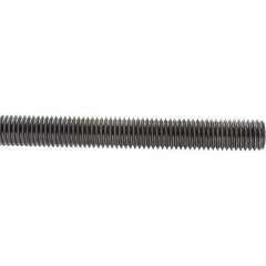 Value Collection - M14x2 1m Long, Steel Metric Threaded Rod - Zinc-Plated Finish - USA Tool & Supply