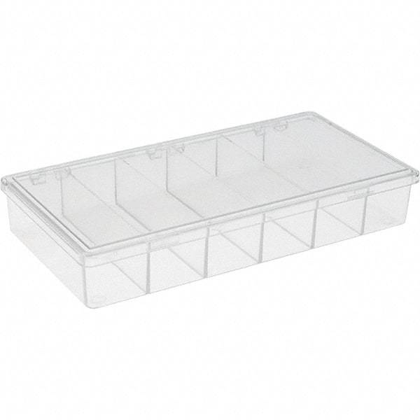 Value Collection - 8-1/4" Wide x 1-3/8" High x 4-1/4" Deep, Small Parts Storage Box - Plastic Frame - USA Tool & Supply
