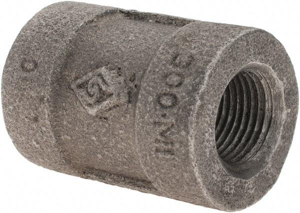 Value Collection - Size 3/8", Class 300, Malleable Iron Black Pipe Coupling - 300 psi, Threaded End Connection - USA Tool & Supply