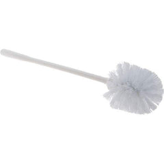 Value Collection - Toilet Bowl Brush - Synthetic, Plastic Handle, White - USA Tool & Supply