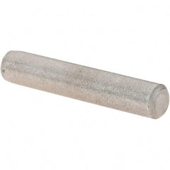 Value Collection - 3/16" Diam x 1" Pin Length Grade 8 Alloy Steel Standard Dowel Pin - C 50-58 Hardness, 7,200 Lb Breaking Strength, 1 Beveled & 1 Rounded End - USA Tool & Supply