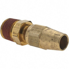 Parker - 3/8" OD, Brass Male Connector - 400 Max Working psi, Comp x MNPT Ends - USA Tool & Supply