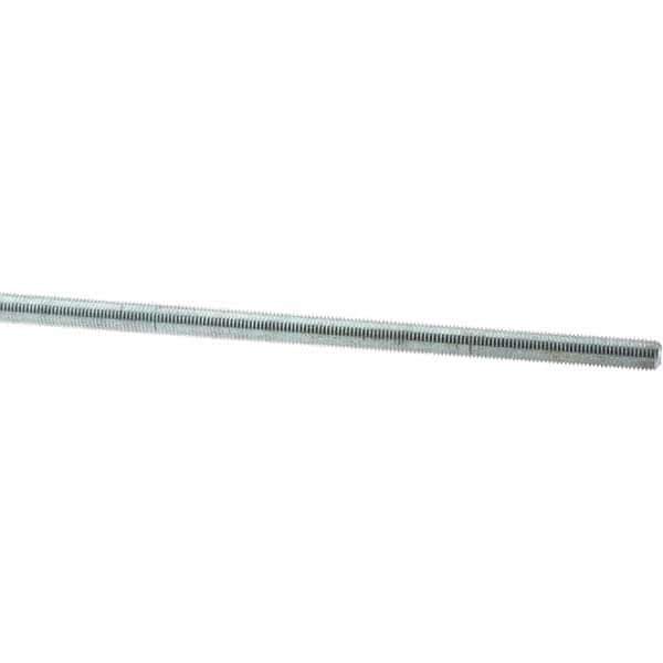 Value Collection - M10x1.25 1m Long, Steel Metric Threaded Rod - Zinc-Plated Finish - USA Tool & Supply