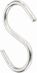 Value Collection - Carbon Steel Bright Zinc S-Hook - 0.148" Wire, 2-1/8" OAL - USA Tool & Supply