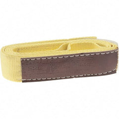 Value Collection - 6' Long x 2" Wide, 1 Ply, Nylon Web Sling - 1,760 Lb Choker Capacity, Yellow - USA Tool & Supply