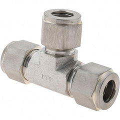 Value Collection - 1/2" OD, Stainless Steel Union Tee - Comp x Comp x Comp Ends - USA Tool & Supply