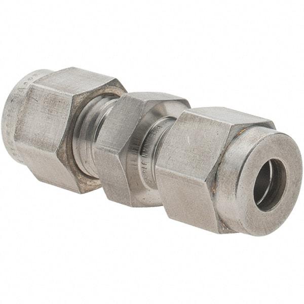 Value Collection - 1/4" OD, Stainless Steel Union - Comp x Comp Ends - USA Tool & Supply