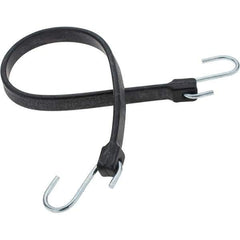 Value Collection - Heavy Duty Tie Down with S Hook - 24" OAL, Black - USA Tool & Supply