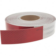 Value Collection - DOT Conspicuity Tape Color: Red and White Width (Inch): 2 - USA Tool & Supply