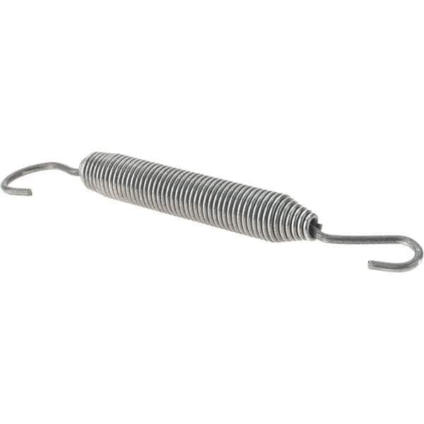 Value Collection - 17/32" OD, Steel Extension Spring - 5 Lb/In Rating - USA Tool & Supply