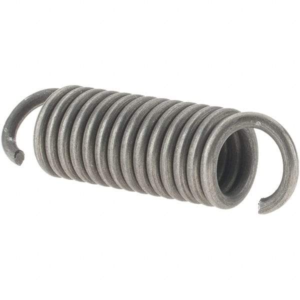 Value Collection - 1/2" OD, Steel Extension Spring - 64 Lb/In Rating - USA Tool & Supply