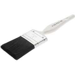 Value Collection - 2" Angled Nylon Varnish Brush - 2-1/2" Bristle Length, Plastic Handle - USA Tool & Supply
