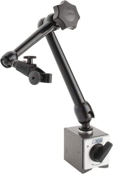 Noga - 60mm Long x 1-31/32" Wide Magnetic Indicator Base with On/Off Switch - 80 Kg Magnetic Pull - USA Tool & Supply