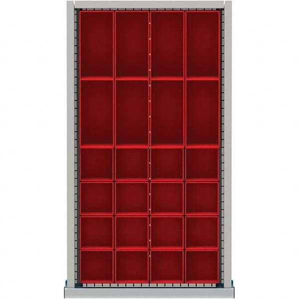 LISTA - 24-Compartment Drawer Divider Layout for 2.17" High Drawers - USA Tool & Supply