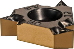 Iscar - 16IRM Internal Right Hand 48-8 Partial Profile 60° Laydown Threading Insert - Grade IC808, TiAlN/AlTiN/TiN Coated Carbide, 9.53mm Inscribed Circle - USA Tool & Supply
