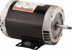 US Motors - 3 hp, ODP Enclosure, No Thermal Protection, 3,535 RPM, 208-230/460 Volt, 60 Hz, Three Phase Standard Efficient Motor - Size 56 Frame, C-Face Mount, 1 Speed, Ball Bearings, 8.6-8.4/3.8 Full Load Amps, F Class Insulation, CCW Lead End - USA Tool & Supply