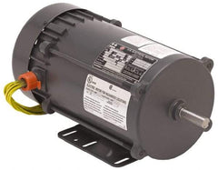 US Motors - 3/4 hp, Auto Thermal Protection, 3,450 RPM, 115/208-230 Volt, Single Phase Motor - Size 56C Frame, C-Face with Base & C-Face without Base Mount, Ball Bearings, 9.8/4.9-4.9 Full Load Amps, B Class Insulation - USA Tool & Supply