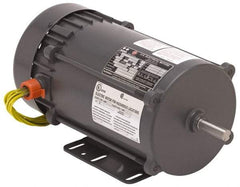 US Motors - TEFC Enclosure, Auto Thermal Protection, 1,725 RPM, 115/230 Volt, 60 Hz, Industrial Electric AC/DC Motor - Size 56 Frame, Rigid Base Mount, 1 Speed, Ball Bearings, 13.6/6.8 Full Load Amps, BR Class Insulation, Reversible - USA Tool & Supply