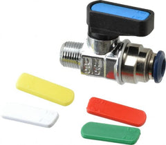 Aignep USA - 1/8" Pipe, Full Port, Brass Standard Ball Valve - USA Tool & Supply