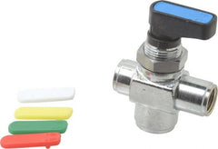 Aignep USA - 1/8" Pipe, Full Port, Brass Standard Ball Valve - USA Tool & Supply