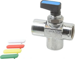 Aignep USA - 3/8" Pipe, Full Port, Brass Standard Ball Valve - USA Tool & Supply
