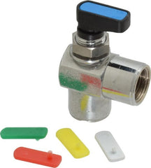 Aignep USA - 3/8" Pipe, Full Port, Brass Standard Ball Valve - USA Tool & Supply