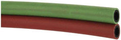 Parker - 1/4" Inside x 17/32" Outside Diam, Grade R Welding Hose - Green & Red, Twin Style, 200 psi Working Pressure - USA Tool & Supply