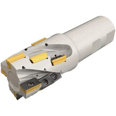 Iscar - 40mm Cut Diam, 71mm Max Depth of Cut, 40mm Shank Diam, 165mm OAL, Indexable Square Shoulder End Mill - P290 AC.T 1806.. Inserts, Weldon Shank, 0° Lead Angle, Through Coolant, Series MillShred - USA Tool & Supply