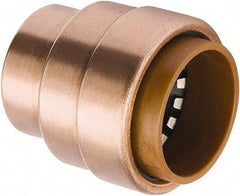 B&K Mueller - 3/4" Outside Diam, Metal Push-to-Connect Tube Cap - 200 Max psi, Tube Connection, Rubber O-Ring - USA Tool & Supply