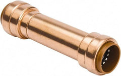 B&K Mueller - 1/2" Tube OD, Metal Push-to-Connect Tube Union - Tube to Tube Connection, 200 Max psi, Rubber O-Ring - USA Tool & Supply