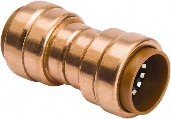 B&K Mueller - 3/4" Tube OD, Metal Push-to-Connect Tube Union - Tube to Tube Connection, 200 Max psi, Rubber O-Ring - USA Tool & Supply