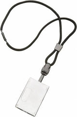 Ability One - Lanyards Material: Polyester Color: Black - USA Tool & Supply