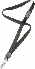 Ability One - Lanyards Material: Nylon Color: Black - USA Tool & Supply