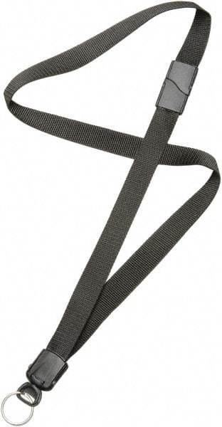 Ability One - Lanyards Material: Nylon Color: Black - USA Tool & Supply