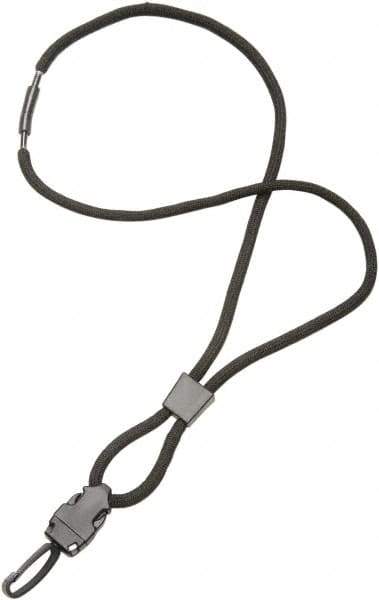 Ability One - Lanyards Material: Polyester Color: Black - USA Tool & Supply