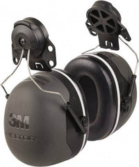 3M - Hard Hat Cap Mounted Black Foam Cushion Earmuffs - 31 NRR Rating - USA Tool & Supply