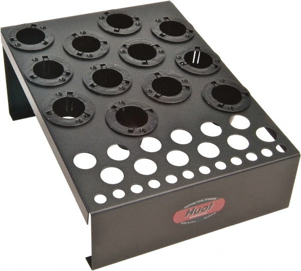 Huot - 17 Inches Width x 7 Inches Height x 17 Inches Depth NC/CNC Collet Storage Rack - USA Tool & Supply