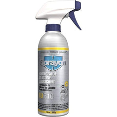 Sprayon - 12 oz Bottle Spray Lubricant - Clear, -40°F to 450°F, Food Grade - USA Tool & Supply